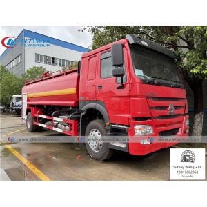 Buy cheap Sinotruk Howo 4x2 Fire Fighting Truck With 15cbm Water Tank from wholesalers