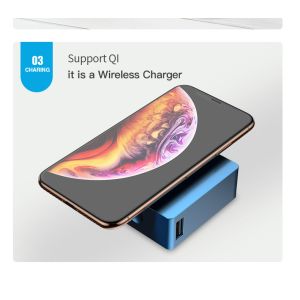 Buy cheap PC Material Portable Phone Charger 4500mAh Qi Wireless Charger Power Bank from wholesalers