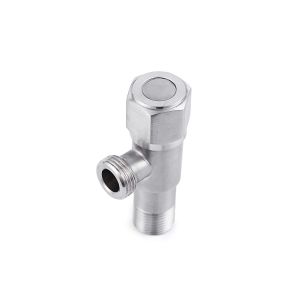 Buy cheap OEM SS304 Brushed Angle Valve For Toilet 1/2
