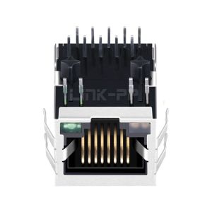 Buy cheap Pulse JXKM-0013NL Compatible LINK-PP LPJG4811G7NL 100/1000 Base-T Tab Down G&Y/G Led 1 Port Panel Mount Shielded RJ45 Through Connector from wholesalers
