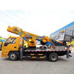 Buy cheap Customized JMC 4x2 14m 25m 35m 45m 65m Bucket Truck Aerial Working Platform Telescopic Boom Aerial Work Platform from wholesalers