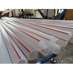 Buy cheap Plastic PE HDPE PPR Water Gas Oil Supply Pipe Tube Extrusion Production Line Single Screw Extruder Hose Making Machine from wholesalers