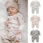 Buy cheap Stock Organic Cotton Baby Long Sleeve Romper Wholesale Newborn Baby Clothes Infant Bodysuit With Printing from wholesalers