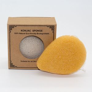 Buy cheap Customized Logo Tear Drop Exfoliating Konjac Sponge 2.5cm Thick from wholesalers