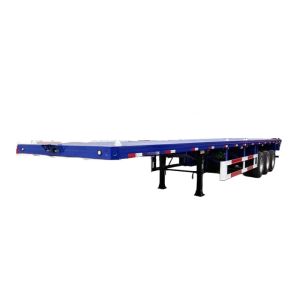 Buy cheap Flatbed 40 Foot Tri Axle Flat Deck Trailer Trailer-Container from wholesalers