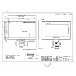 7" LVDS 1.90W LCD Monitor Module LED Backlight 500cd/M2