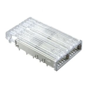 Buy cheap 2315050-1 TE ZQSFP+ 1x2 Cage Connector Modular Jack With Lightpipe from wholesalers