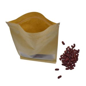 Buy cheap Window Food Flat Bottom 900g Kraft Paper Pouches from wholesalers