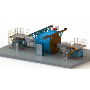 Buy cheap PLC Controlled Shuttle Rotomolding Machine 1-8rpm from wholesalers