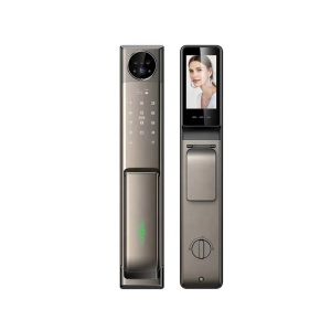 Buy cheap Xhome APP Face Unlock S923MAX 3D Video Call Password Key Card Fingervein Smart Lock for Hotel from wholesalers