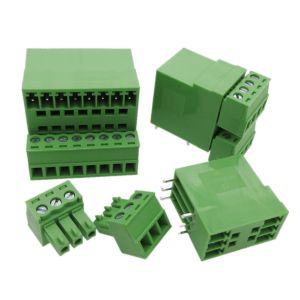Buy cheap 3.81mm Pitch Dual Row PCB Connectors Pluggable Screw Terminal Blocks Plug + Angle Pin Header from wholesalers