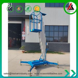 China CE ISO Hydraulic Vertical Mast Lift 6m Electric Single Man Lift Equipment on sale