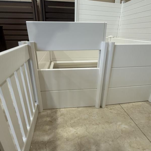 Dog Playpen White PVC Pet Fence Lightweight And Portable