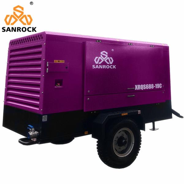 Quality 300L Two Stage Compression Air End Diesel Screw Air Compressor for Mining Industry for sale