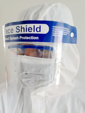Quality Thickened Protective Face Shield Disposable Face Shield Anti Fog Material for sale