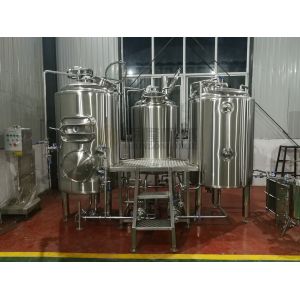 Buy cheap Customized 500 Litre Beer Brewing Equipment With Three Vessles Brewhouse from wholesalers