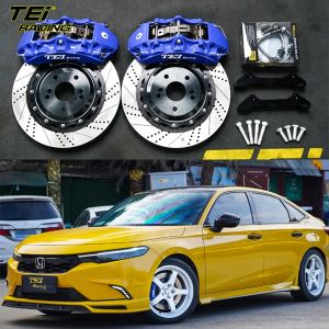 Buy cheap Front Big Brake Kit 6 Piston Caliper With 355*32 Mm Rotor BBK Auto Brake System For Honda INTEGRA 18 Inch Car Rim from wholesalers
