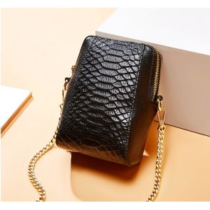 Buy cheap 12cm 18cm PU Phone Bag BSCI Crocodile Embossed Leather from wholesalers