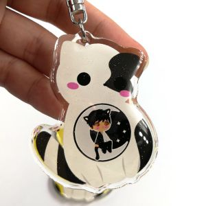 Buy cheap Promotional Custom Print Clear Epoxy Resin Glitter Cute Animal Acrylic Anime Charms Keychain from wholesalers
