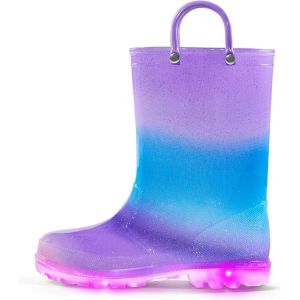 Buy cheap Functional Pvc Light Up Kids Rain Boots With Handles OEM Logo Size from wholesalers