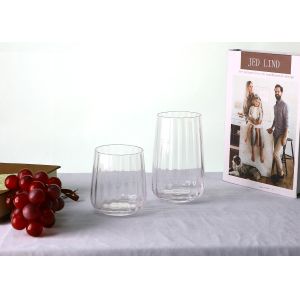 Buy cheap 450ml 15cm Lead Free Crystal Whiskey Glasses Old Fashioned 15Oz from wholesalers