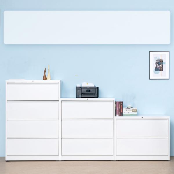 Modern 2 Drawer Steel File Cabinet Simple Style Foldable & Adjustable Office Furniture for Home Storage Iron Material Office Use