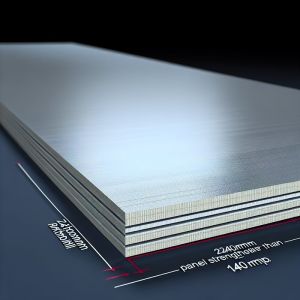 Buy cheap PE Aluminum Composite Panel 2440mm Width with 140Mpa Flexural Strength from wholesalers