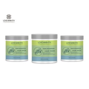 Macadamia Extract Hair Mask With Coconut Oil Restore Moisture / Elasticity