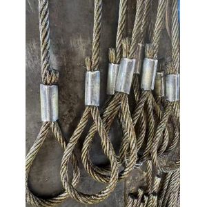 Manufacturer 22mm Pressed Steel Wire Rope Sling Using on The Structure
