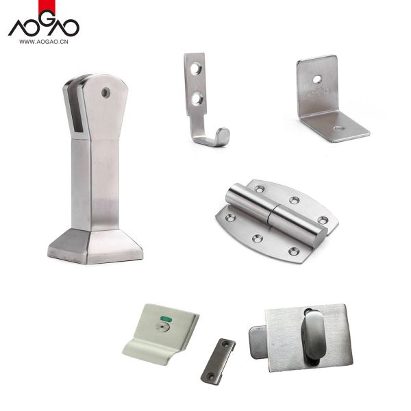 Quality Modern Style Stainless Steel Toilet Cubicle Hardware with Hinged/Sliding Door Style and Easy to Clean Maintenance for sale