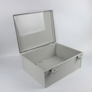 Buy cheap 460x350x165mm IP65 ABS enclosure with hinged cover and snap latch from wholesalers