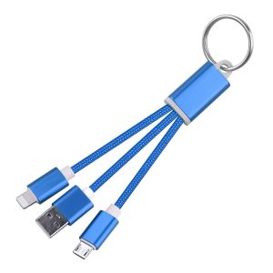 Buy cheap Wear resistant Braided Charging Cable Keychain USB To Lighting Micro 0.8M OEM 5V2A 3A Red Blue OEM Customized Support from wholesalers