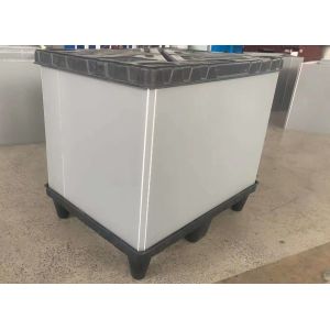 Buy cheap Foldable Plastic Turnover Box Stackable Pallet Sleeve Box Rectangular from wholesalers