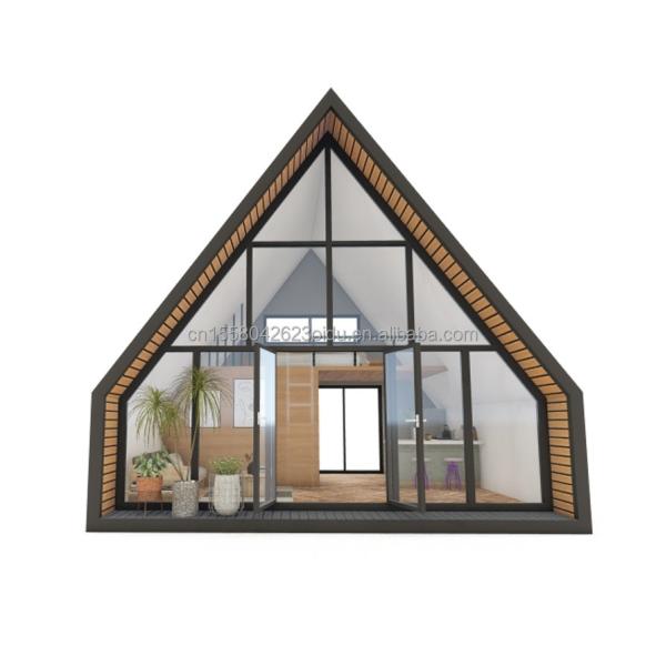 Main Structure Galvanized Steel Square Tubes Modern Triangle Outdoor House