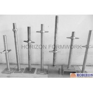 Buy cheap Threaded Screw Jack Base and U-Head dia 38mm for Adjusting Scaffolding Height from wholesalers