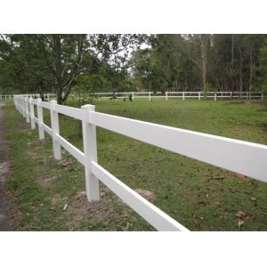 Buy cheap Cattle Vinyl 2 Rails 3 Rails Easy Assemble DIY PVC Ranch Rail Fence from wholesalers