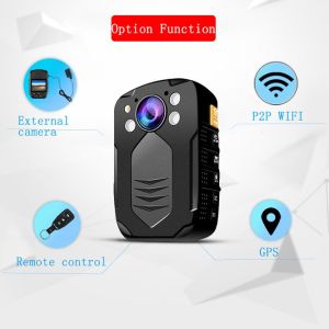 Wifi Body Mounted Camera / Cctv Video Cam Tcls Police Body Worn Video Camera Gps