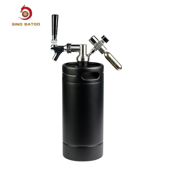 Buy cheap Matte Black 3.8l Ss304 Pressurized Mini Keg Dipenser Kit from wholesalers