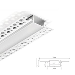 Buy cheap 29*14mm Trimless Recessed LED Aluminium Profile For Plasterboard Ceiling from wholesalers