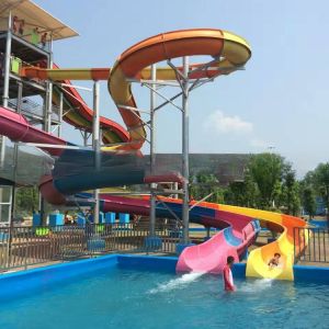 Buy cheap Water Park Games Aqua Amusement Equipment Facilities Fiberglass Spiral Slides from wholesalers