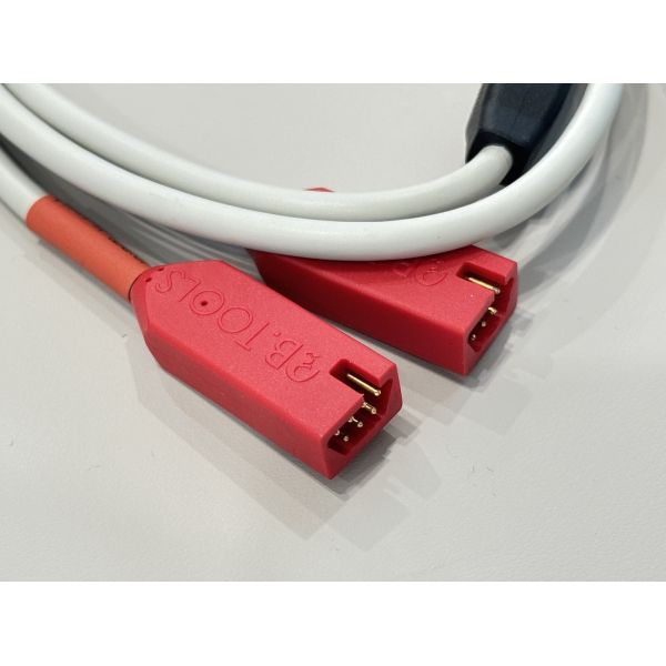 Power test cable connector with dual safety banana plugs to DC power socket, electrical wire harness for battery charger, inverter, solar system and