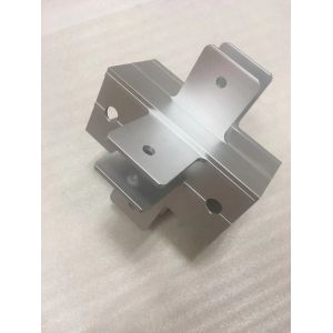 Buy cheap CNC Machining Aluminum Bracket with Drilling Holes Silver Anodized Silver Color from wholesalers
