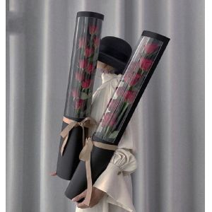 Buy cheap Handmade Single Rose Flower Gift Box Packing Recyclable Cylindrical Shaped from wholesalers