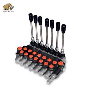 Pneumatic Control Monoblock Hydraulic Directional Valve 3 Spool 13 Gallons /