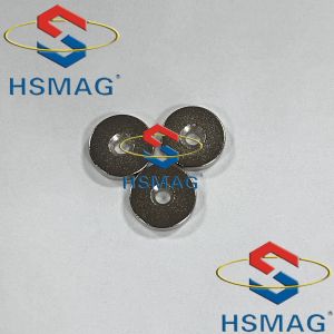 Super Strong Disc Samarium Cobalt Countersink Magnets Electroplate Wearproof