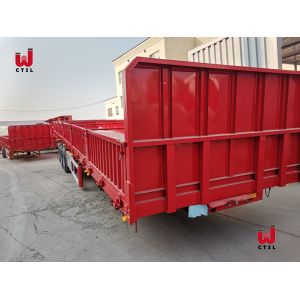 Buy cheap 45t Semi Drop Side Trailer 13m Utility Cargo Trailer Triangle from wholesalers