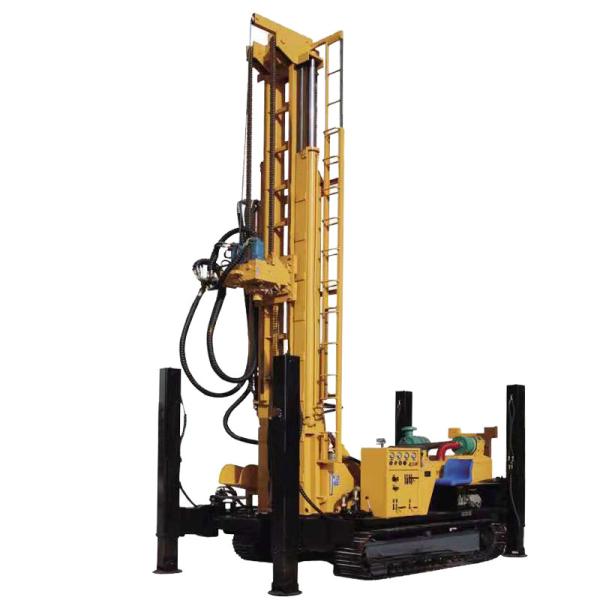 300m 400m 500m 600m Depth Crawler Mounted Water Well Drilling Rig Full Hydraulic