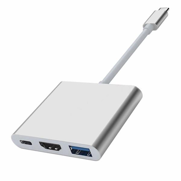 USB C to Digital Multiport Hub Adapter Type-C to 4K Adapter with USB 3.0 USB-C 3