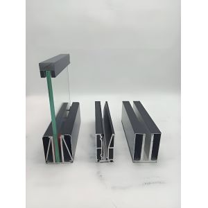 Buy cheap Durable Powder-Coated Aluminum Glass Fence With Safety Lock System from wholesalers