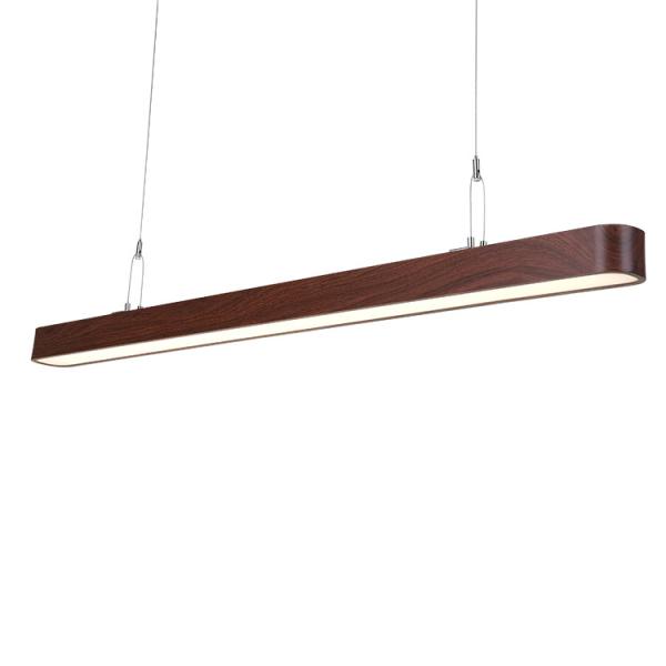 Buy cheap Super Brightness Linear LED Pendant Lights 110V-240V Wood Grain Color from wholesalers